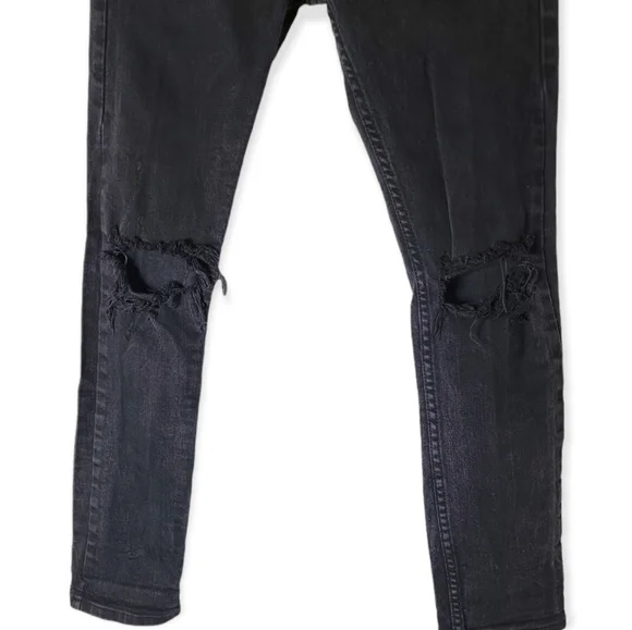 Pacsun men's skinny distress black jeans size 28x30 - Picture 4 of 6